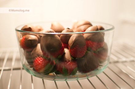 Strawberries in Refrigerator